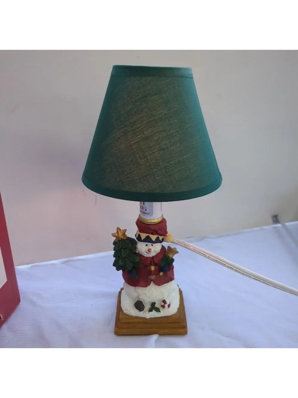 Welcome Home Home Again SNOWMAN Festive Christmas Night Light RARE NIB